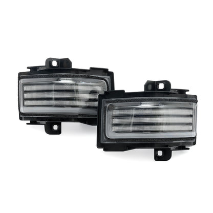 Clear Lens Switchback Dynamic LED Towing Mirror Marker Lights For 2015-2023 Ford F-Series - NS Auto Lighting