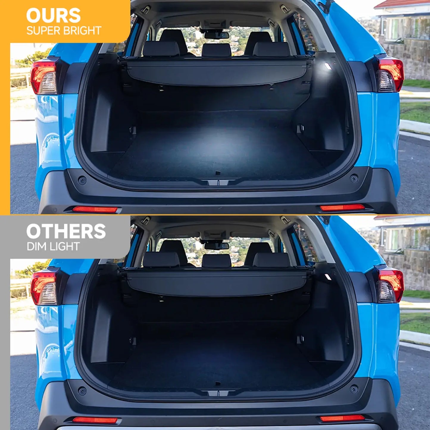 Xenon White LED Inteior Trunk Cargo Area Light w/ Switch for 2006-2022 Toyota RAV4, etc.