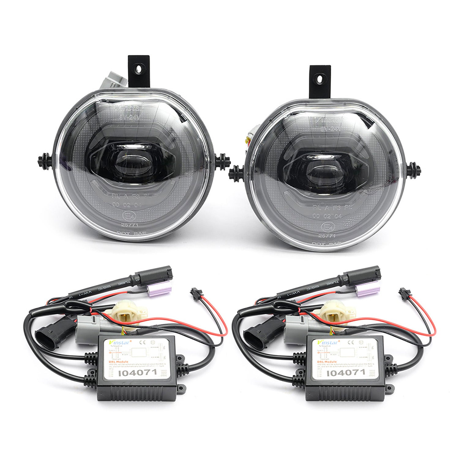 Clear Lens LED Halo Fog Light Assembly For 2013-2018 Mini - NS Auto Lighting