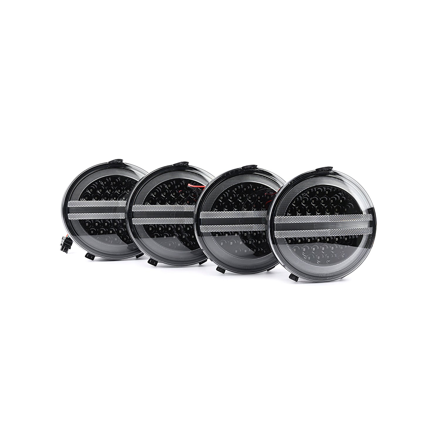 Clear Lens LED Halo Tail Light Assembly For 2005-2013 Chevrolet Corvette C6 - NS Auto Lighting