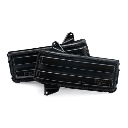 Smoked Lens Dynamic Switchback LED Towing Mirror Turn Signal Lights For 2020+ Chevrolet Silverado, GMC Sierra - NS Auto Lighting