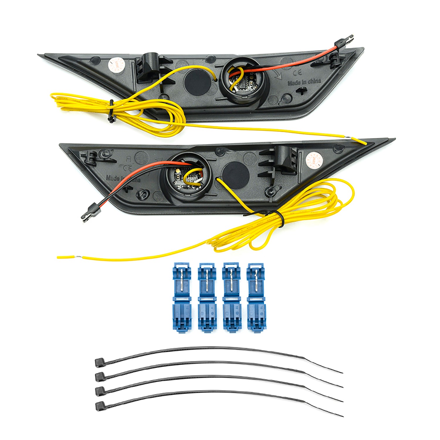 GT RS Style Smoked Lens Switchback Dynamic LED Side Marker Lights For 2016-2021 10th Gen Honda Civic - NS Auto Lighting