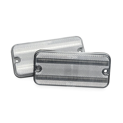 Clear Lens LED Front&Rear Side Marker Lights For 1968-1972 Chevrolet GMC C/K Series Trucks, etc. - NS Auto Lighting