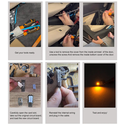 Module d'éclairage ambiant LED pour porte-gobelet intérieur de BMW