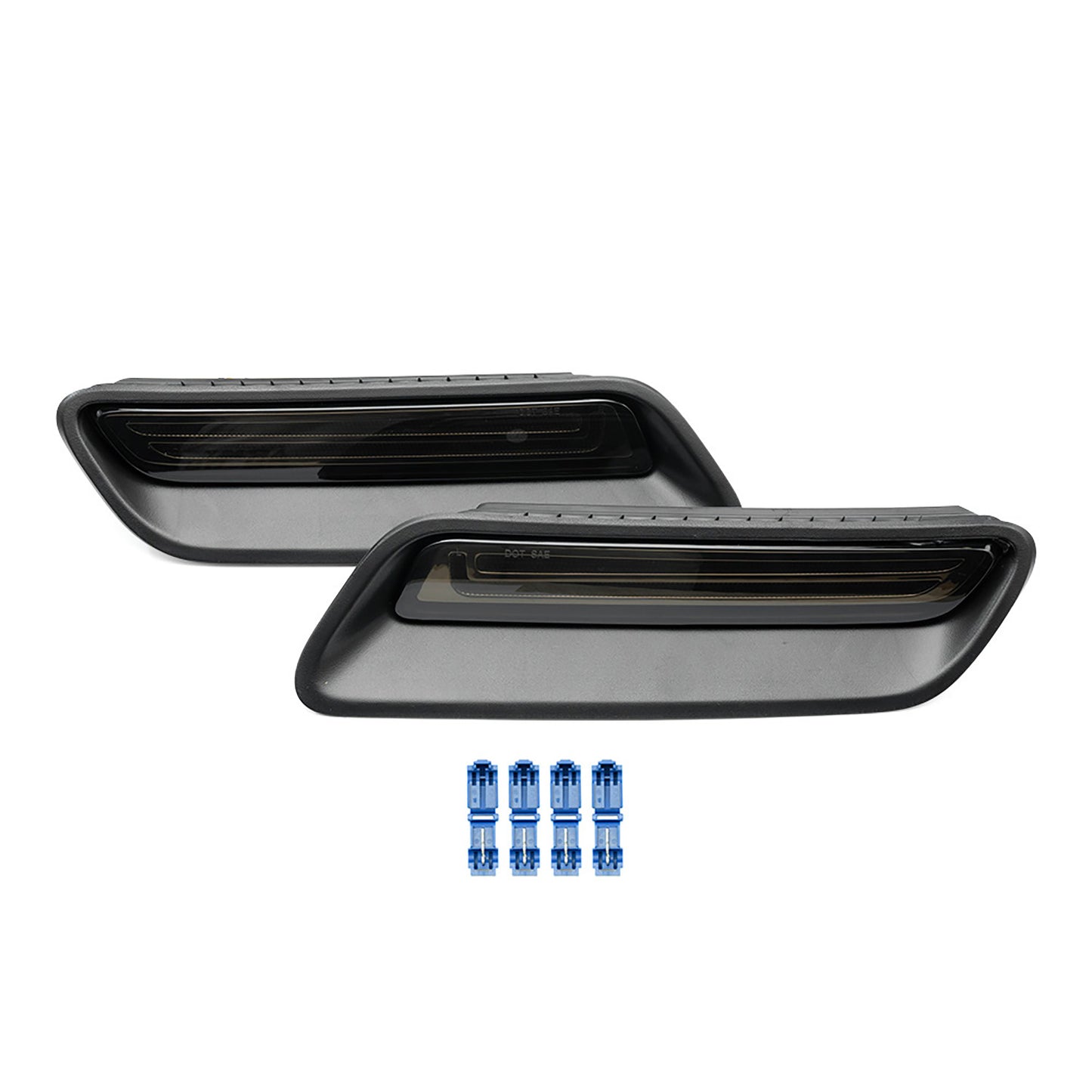 Smoked Lens Dynamic Switchback LED Hood Scoop Bezel Daytime Running Lights For 2010-2022 Ram 1500 - NS Auto Lighting