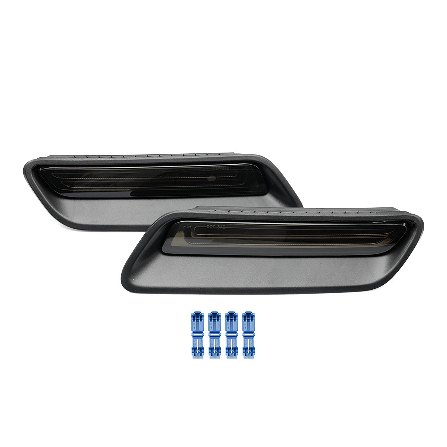 Smoked Lens Dynamic Switchback LED Hood Scoop Bezel Daytime Running Lights For 2010-2022 Ram 1500 - NS Auto Lighting