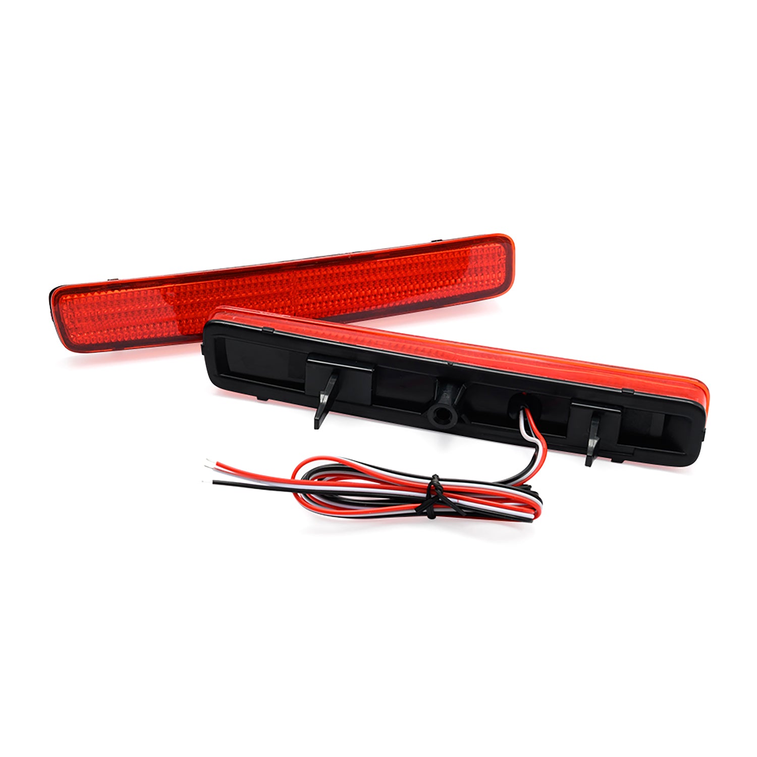 Red Lens LED Rear Bumper Reflector Lights For 2023+ Toyota GR Corolla, etc. - NS Auto Lighting