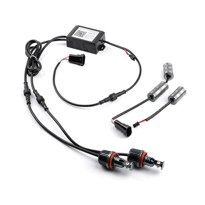 RGB H8 LED Angel Eye Halo Ring Marker Bulbs For BMW E82, E90, E91, etc. - NS Auto Lighting