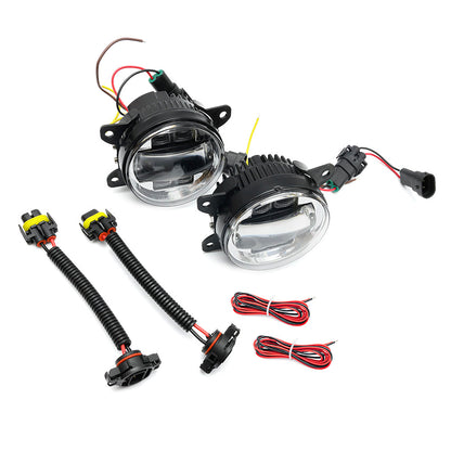 Clear Lens Switchback LED Front Bumper Fog Light Assembly For Peugeot and Citroen - NS Auto Lighting