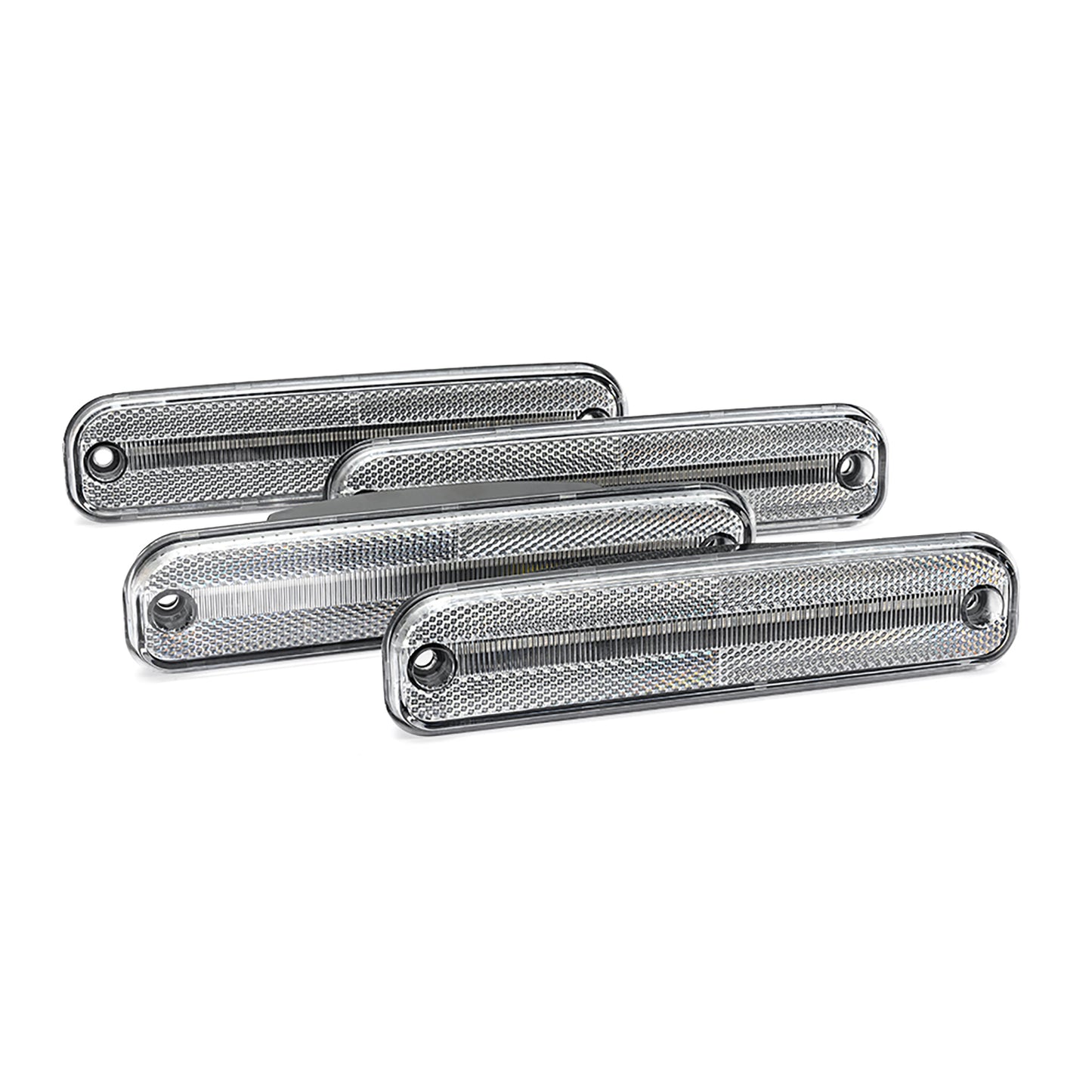 Clear Lens LED Front & Rear Side Marker Lights For 1973-1980 Chevrolet GMC C/K Series Trucks, etc. - NS Auto Lighting