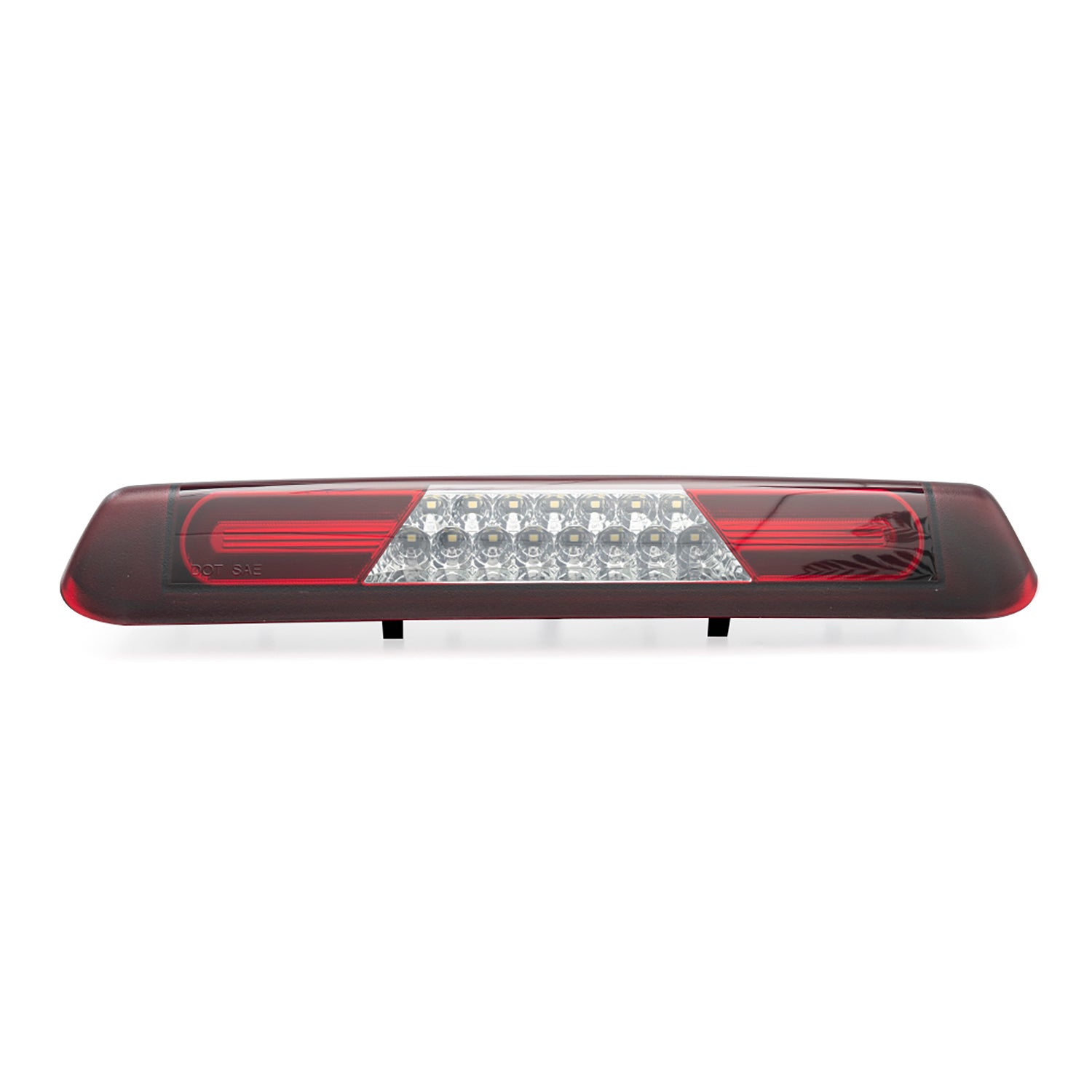 Red Lens Double C-Shaped LED Third Brake Light For 2004-2008 Ford F150, etc. - NS Auto Lighting