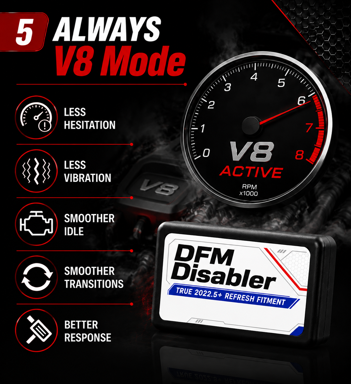 DFM Disabler 10 speed for 2022-2026 GMC Sierra