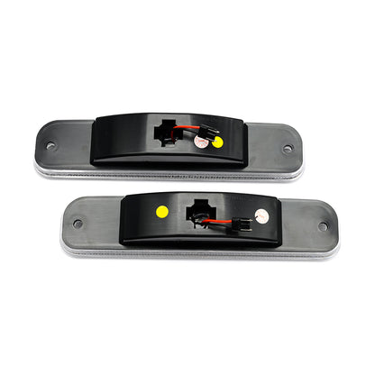 Clear Lens LED Front Bumper Side Marker Lights For 1973-1987 Chevrolet GMC C/K Series Trucks, etc. - NS Auto Lighting