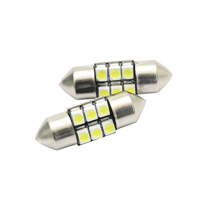 27mm 2835 6SMD Festoon LED Interior Dome Reading Light Bulbs