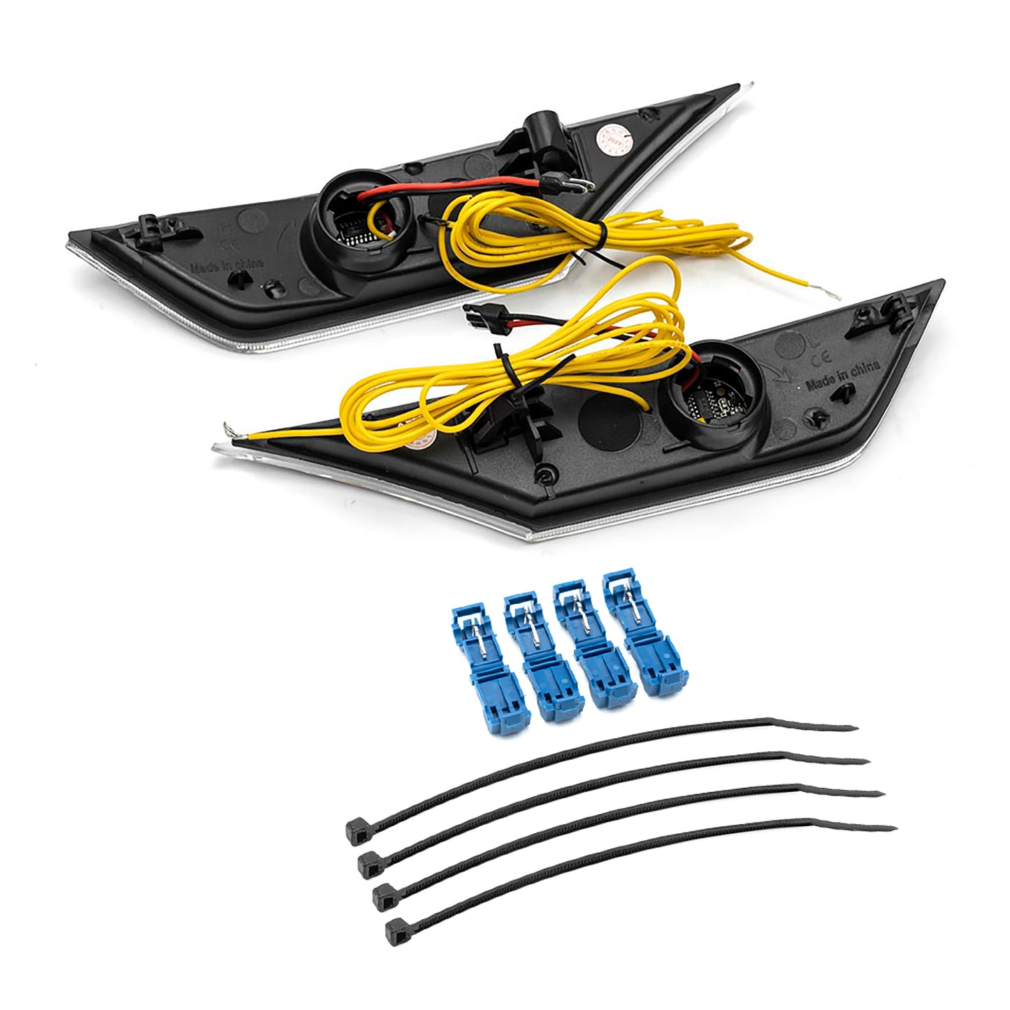 GT RS Style Clear Lens Switchback Dynamic LED Side Marker Lights For 2016-2021 10th Gen Honda Civic - NS Auto Lighting