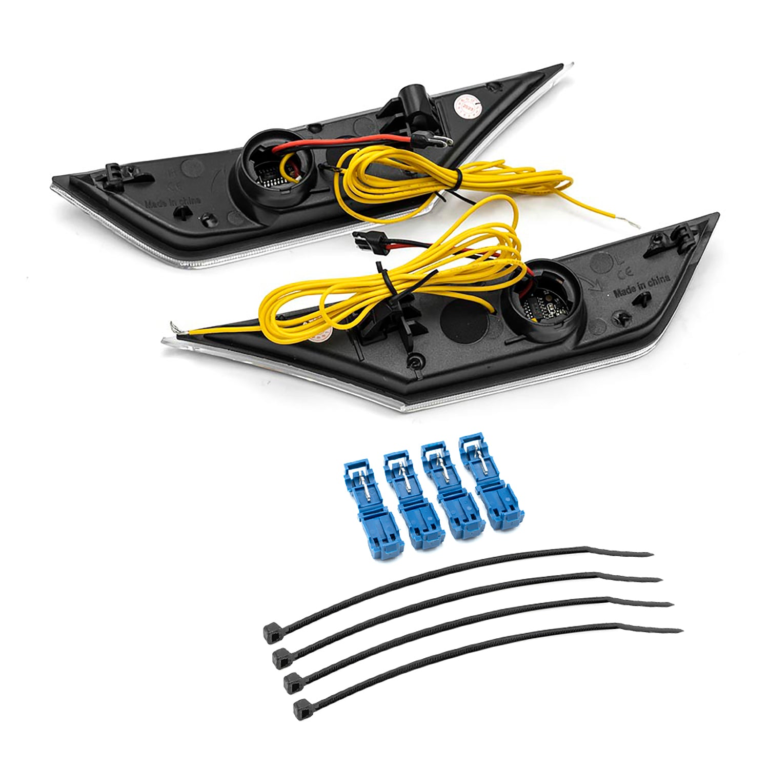 GT RS Style Clear Lens Switchback Dynamic LED Side Marker Lights For 2016-2021 10th Gen Honda Civic - NS Auto Lighting