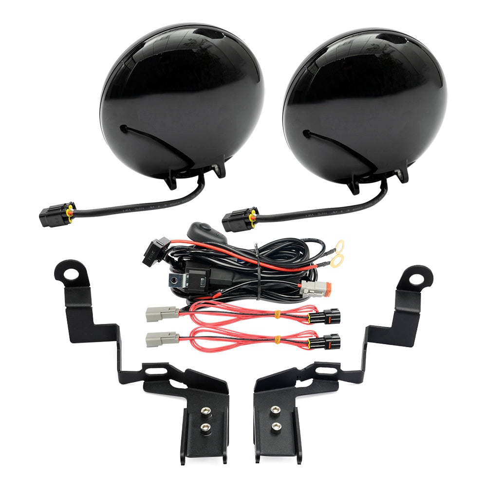 Black Finish LED Halo Rally Driving Lights For Mini R60 R61 - NS Auto Lighting