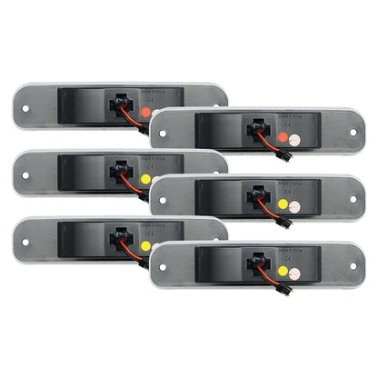Clear Lens LED Front & Rear Side Marker Lights For 1973-1980 Chevrolet GMC C/K Series Trucks - NS Auto Lighting