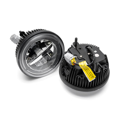 Clear Lens LED Halo Daytime Running Fog Light Assembly For 2003-2009 Hummer H2 - NS Auto Lighting