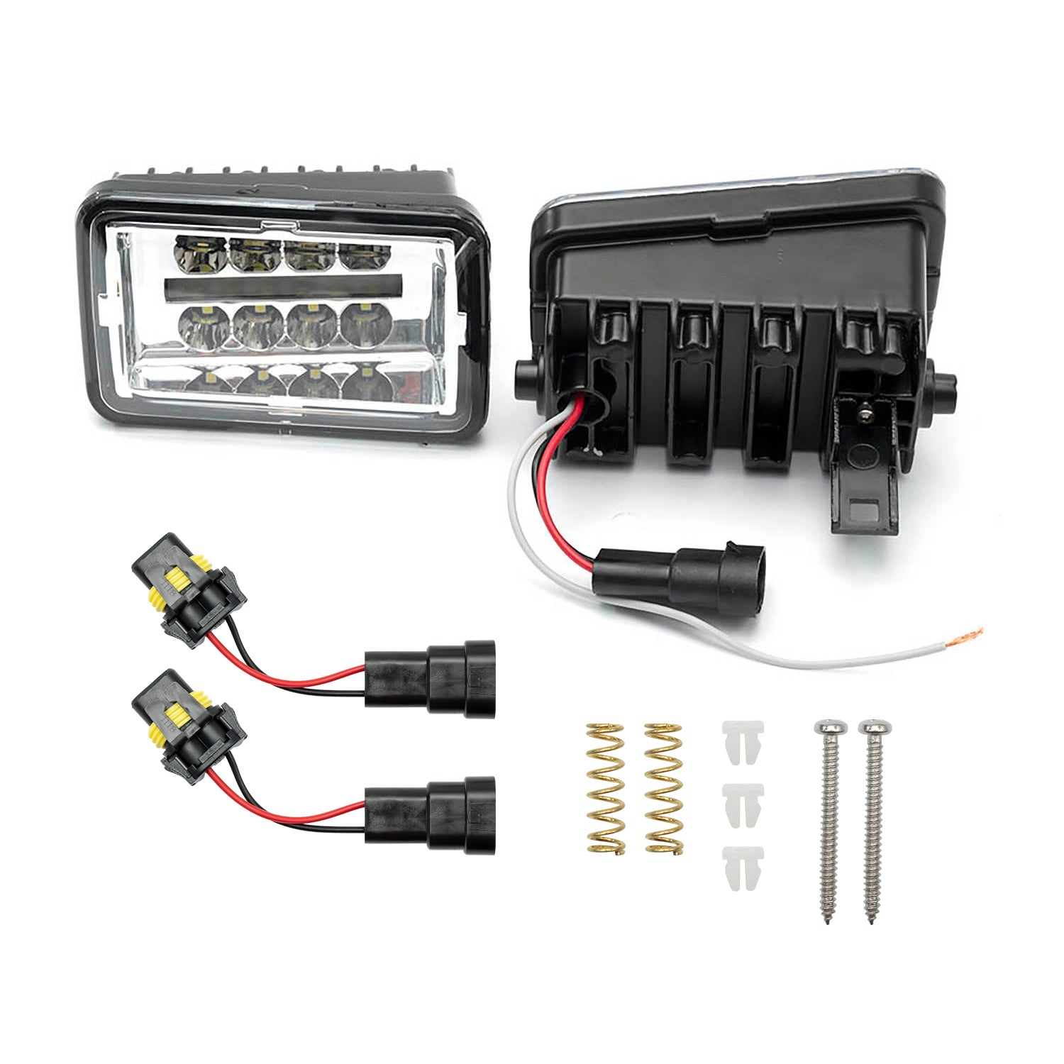 White LED Front Bumper Fog Light Assembly For 2015-2020 Ford F-150, etc. - NS Auto Lighting