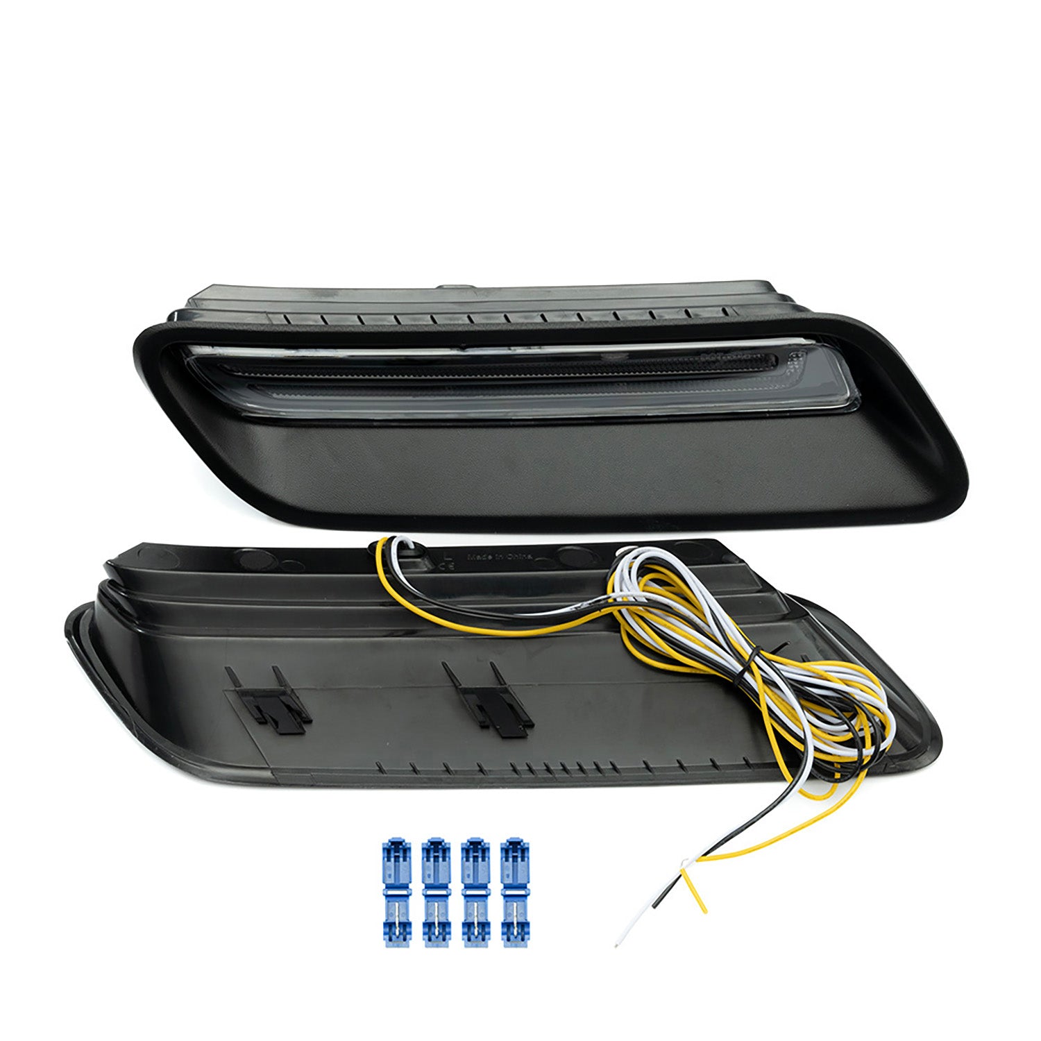 Clear Lens Dynamic Switchback LED Hood Scoop Bezel Daytime Running Lights For 2010-2022 Ram 1500 - NS Auto Lighting