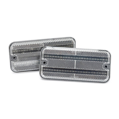 Clear Lens LED Front & Rear Side Marker Lights For 1985-1996 Chevrolet Van, etc. - NS Auto Lighting