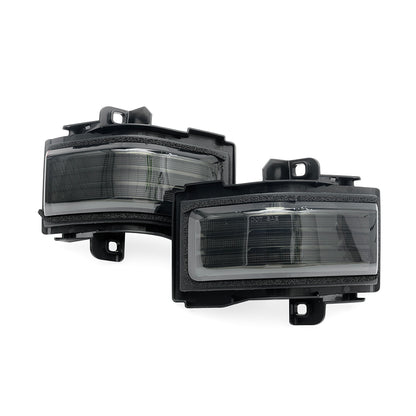 Smoked Lens Switchback Dynamic LED Towing Mirror Marker Lights For 2015-2023 Ford F-Series - NS Auto Lighting