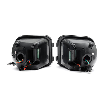 Smoked Lens Switchback Dynamic LED Front Turn Signal Lights For 2006-2010 Hummer H3, etc. - NS Auto Lighting