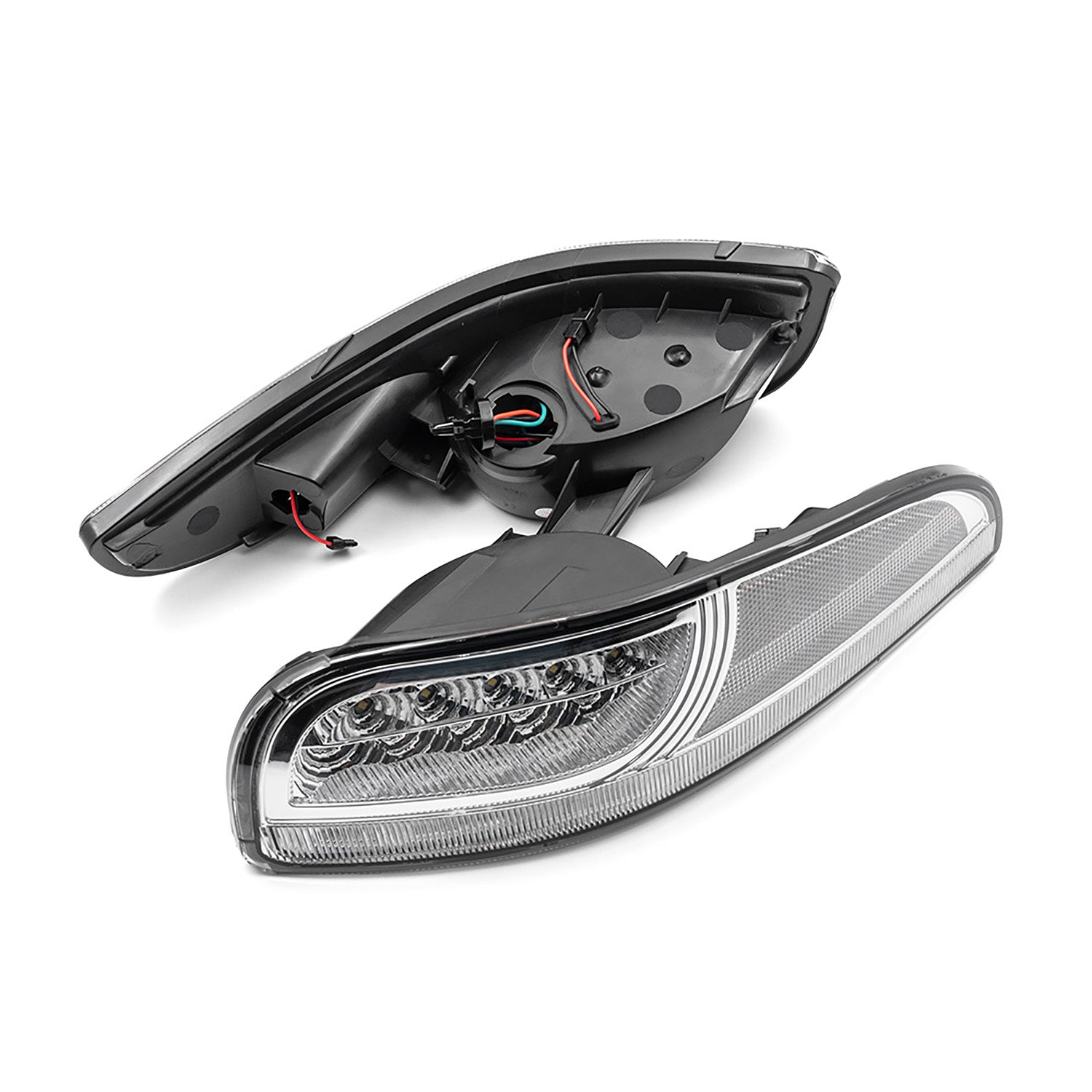 Clear Lens Switchback Dynamic LED Front Turn Signal Lights For 1997-2004 Chevrolet Corvette C5 - NS Auto Lighting