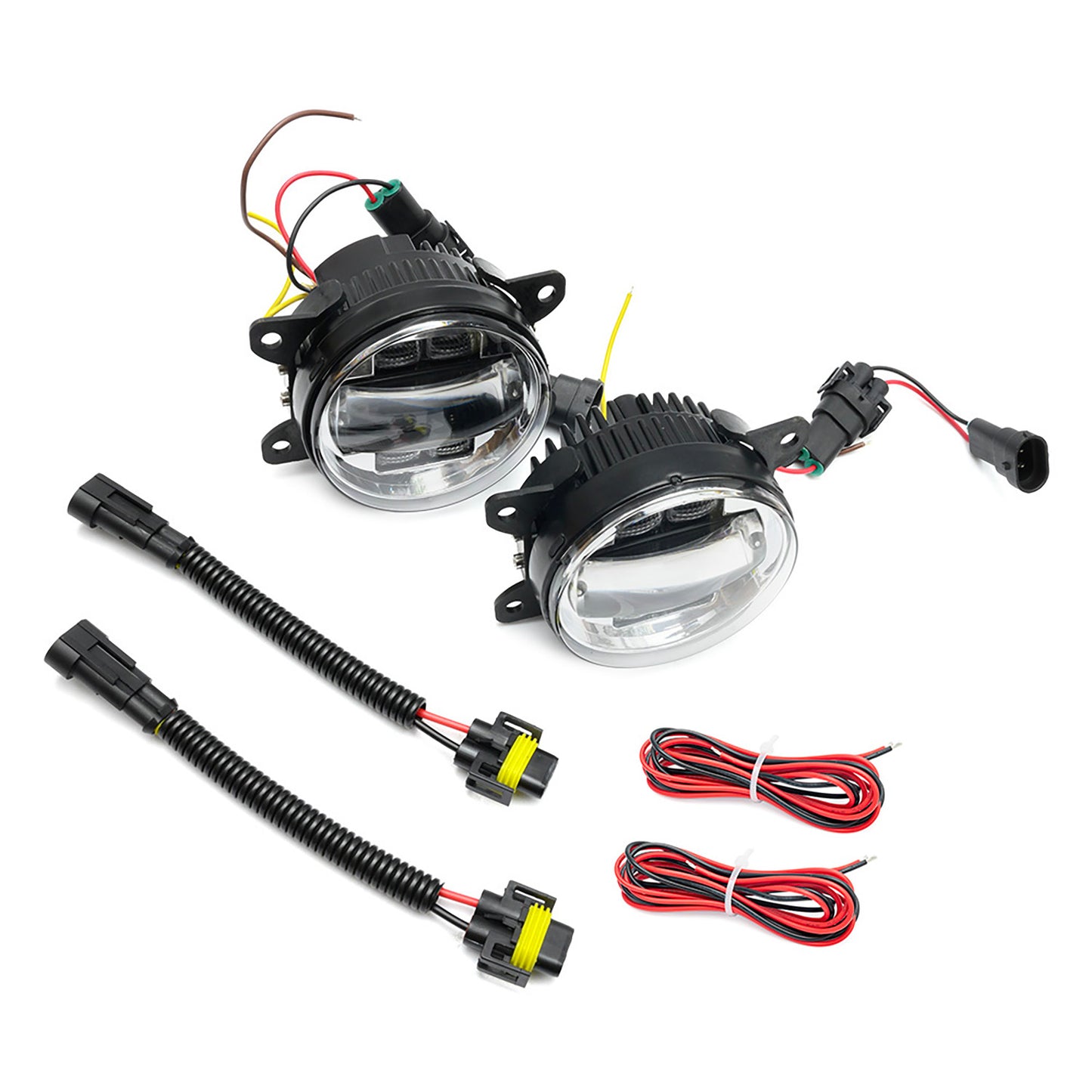 Clear Lens Switchback LED Front Bumper Fog Light Assembly For Alfa Romeo, etc. - NS Auto Lighting