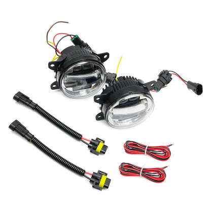 Clear Lens Switchback LED Front Bumper Fog Light Assembly For Alfa Romeo, etc. - NS Auto Lighting