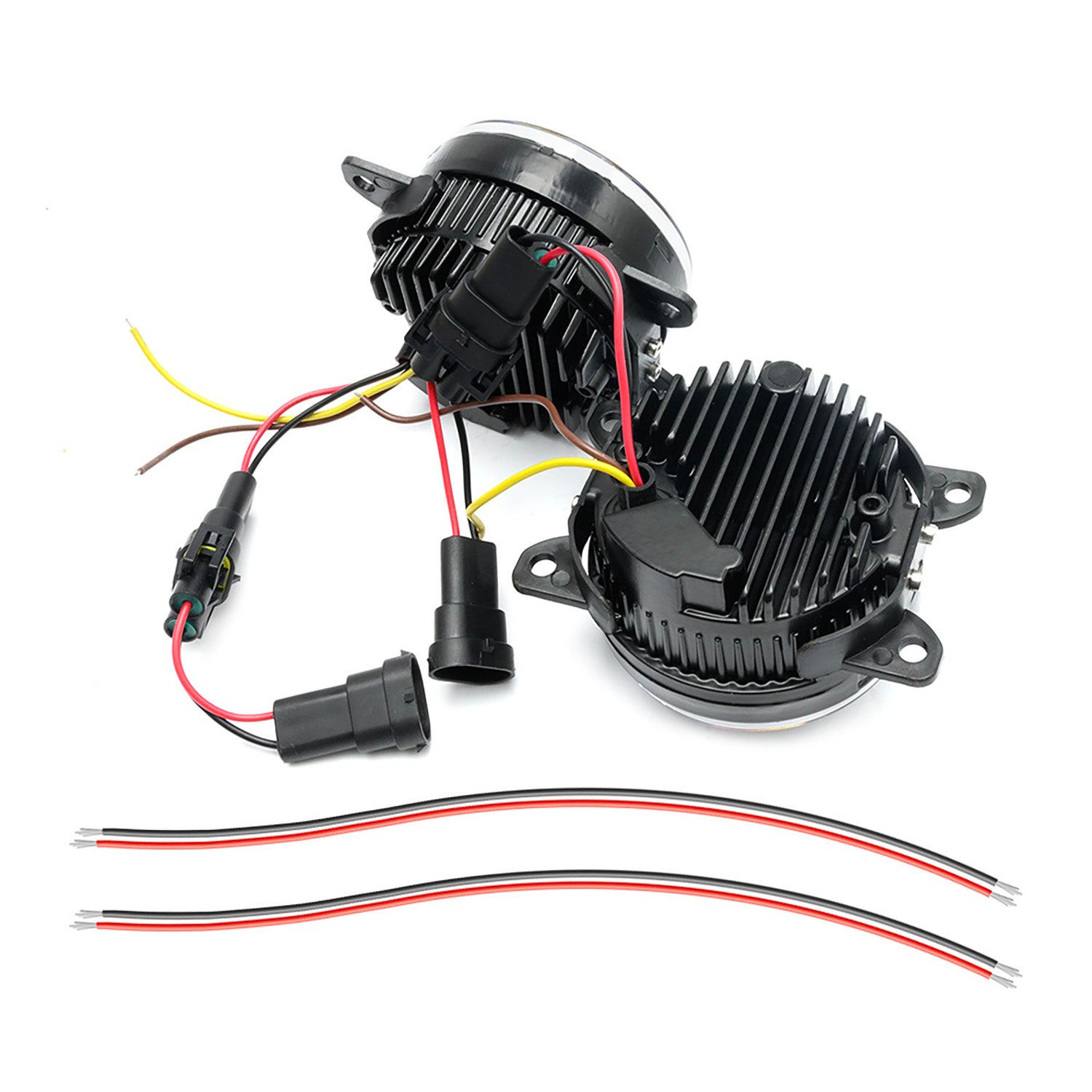 Smoked Lens Switchback LED Front Bumper Fog Light Assembly For Mercedes Benz and Smart - NS Auto Lighting