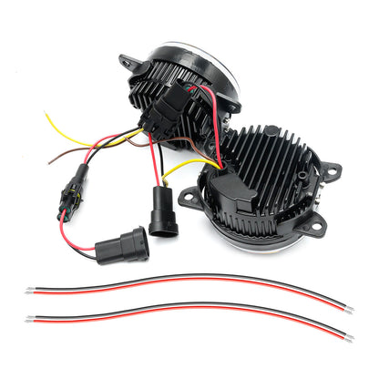 Smoked Lens Switchback LED Front Bumper Fog Light Assembly For Mercedes Benz and Smart - NS Auto Lighting
