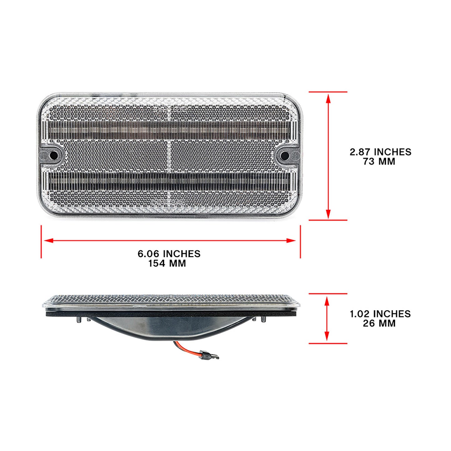 Clear Lens LED Front & Rear Side Marker Lights For 1985-1996 Chevrolet Van, etc. - NS Auto Lighting