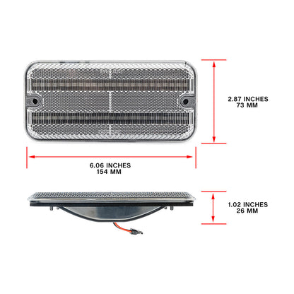Clear Lens LED Front & Rear Side Marker Lights For 1985-1996 Chevrolet Van, etc. - NS Auto Lighting