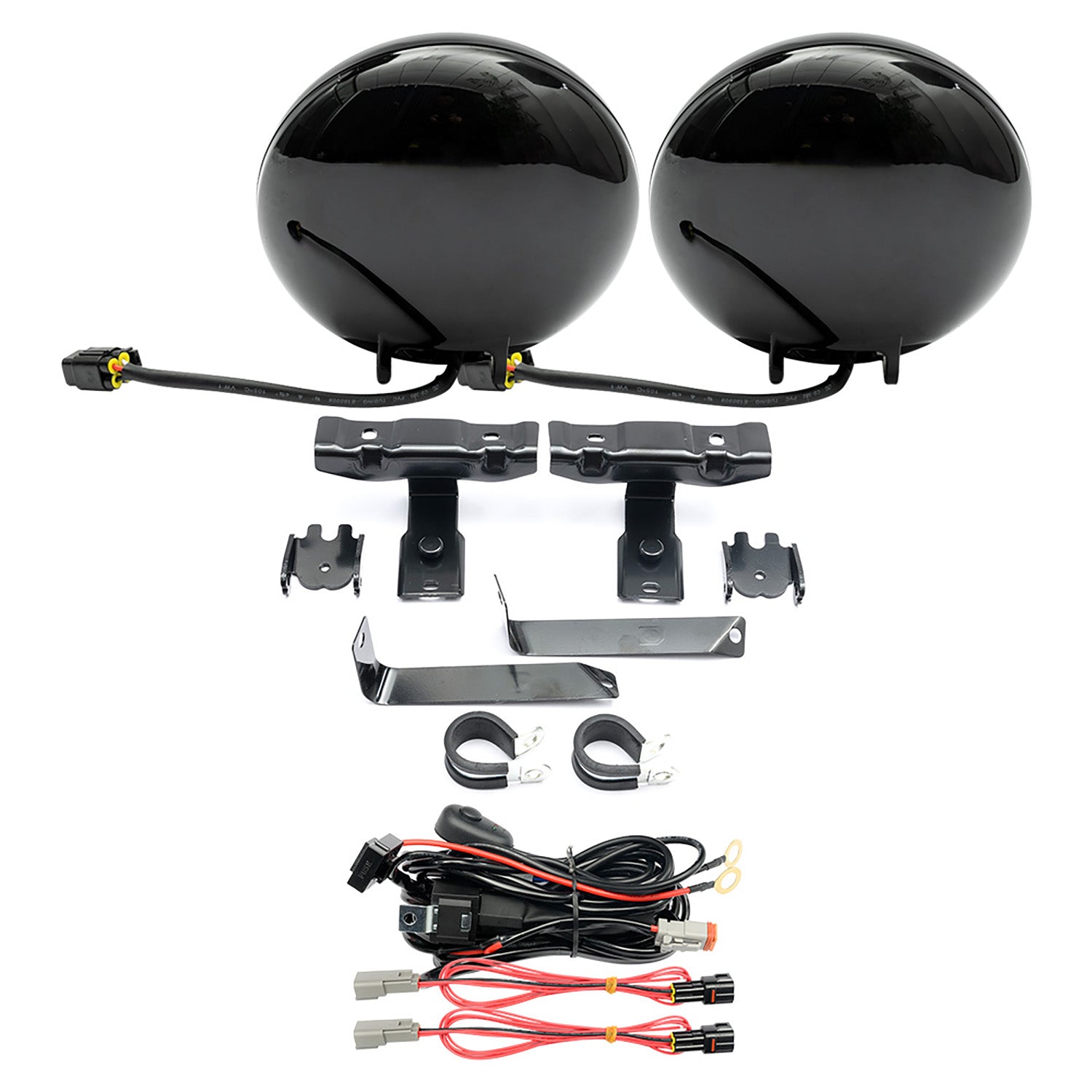 Black Finish LED Halo Rally Driving Lights For 2017-2022 Mini Countryman F60 - NS Auto Lighting