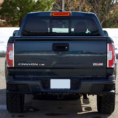 Troisième feu stop stroboscopique à LED de style F1 à lentille fumée pour Chevrolet Colorado, GMC Canyon 2015-2022