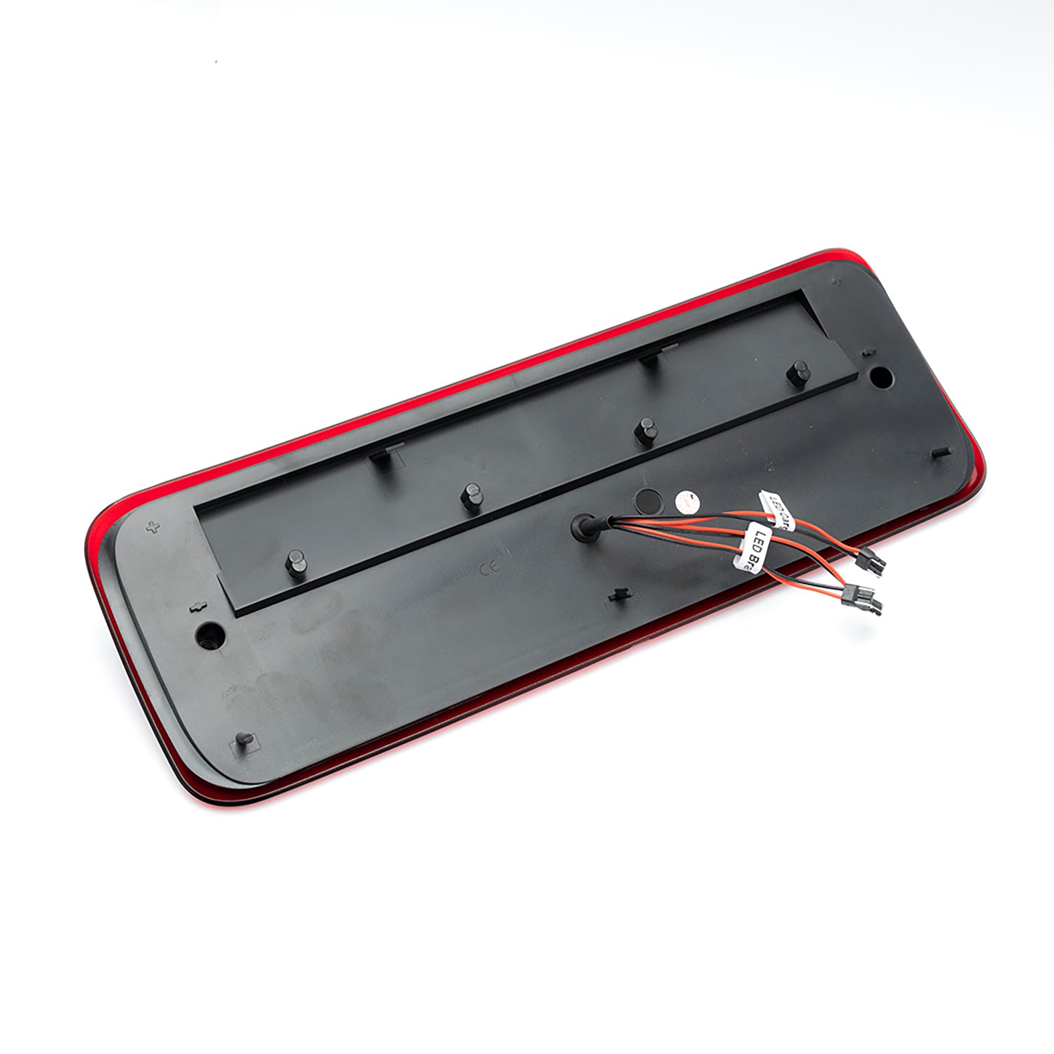 Red Lens Double C-Shaped LED Third Brake Light For 2004-2008 Ford F150, etc. - NS Auto Lighting