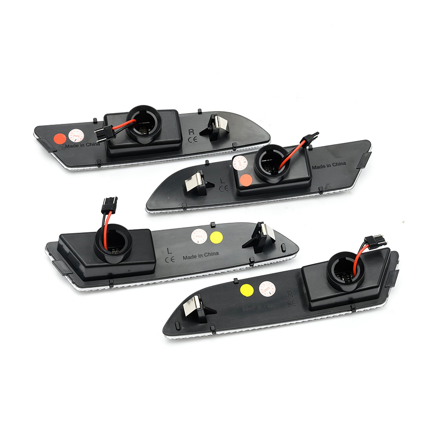 Clear Lens LED Front & Rear Side Marker Lights For 2004-2008 Chrysler Crossfire - NS Auto Lighting