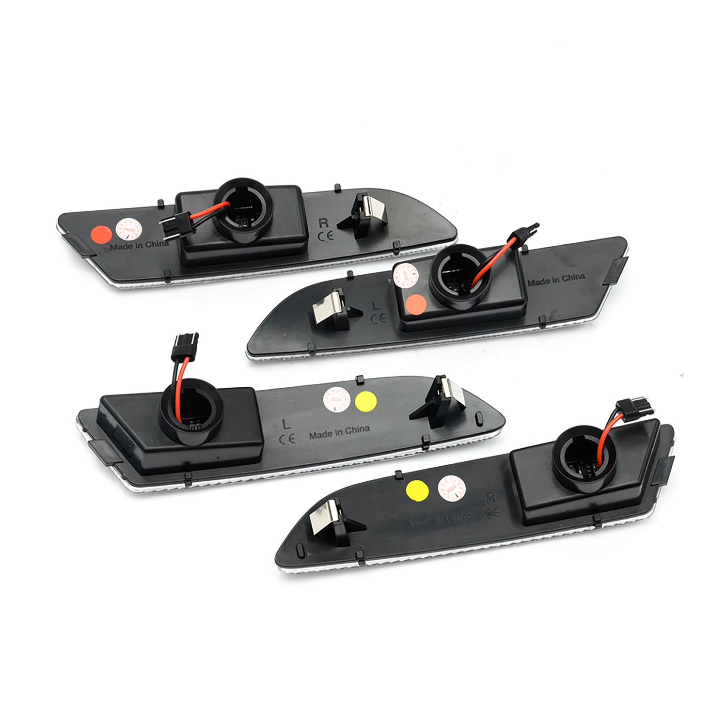 Clear Lens LED Front & Rear Side Marker Lights For 2004-2008 Chrysler Crossfire - NS Auto Lighting