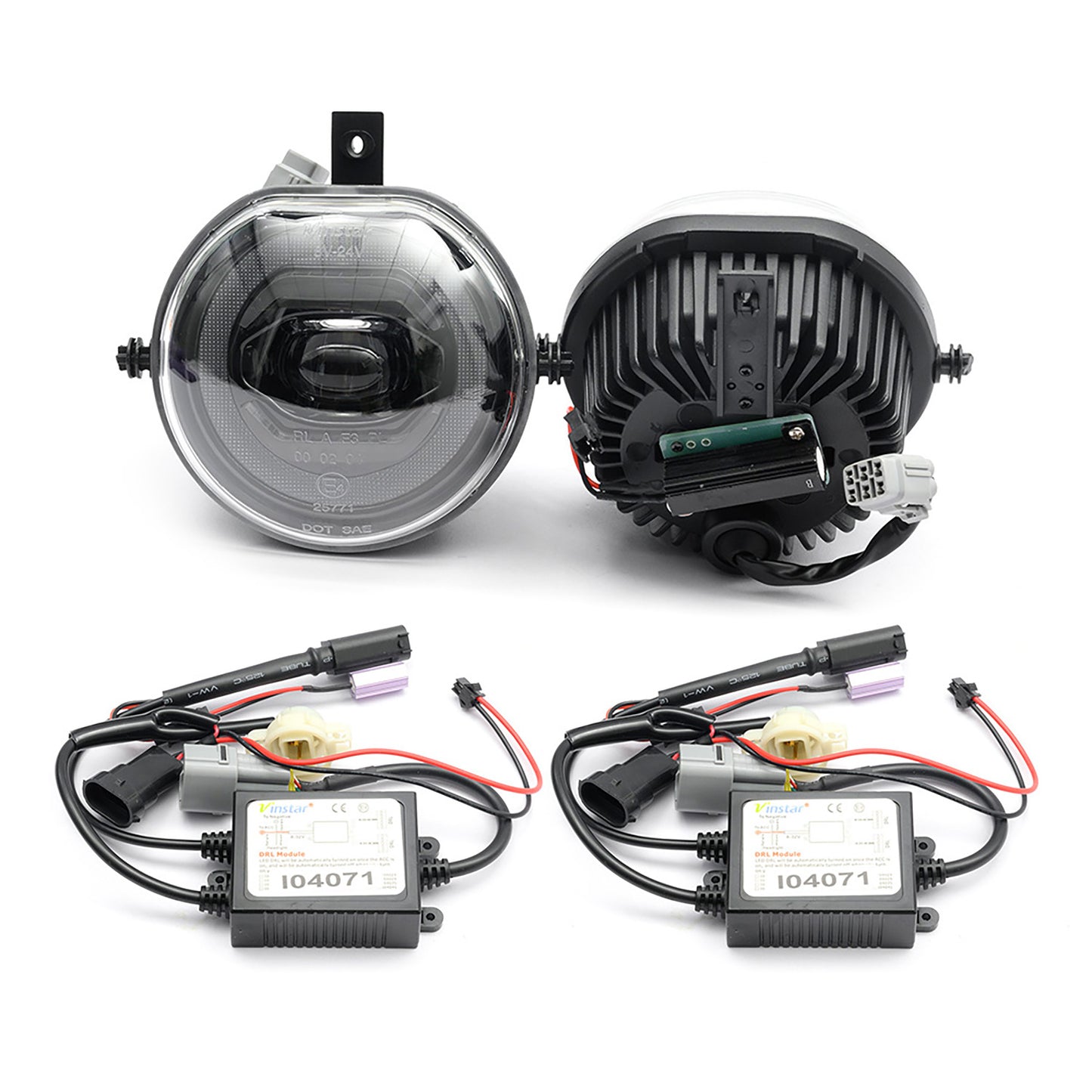 Clear Lens LED Halo Fog Light Assembly For 2013-2018 Mini - NS Auto Lighting