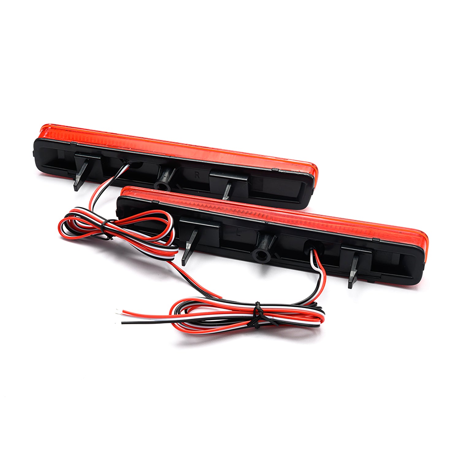 Red Lens LED Rear Bumper Reflector Lights For 2023+ Toyota GR Corolla, etc. - NS Auto Lighting