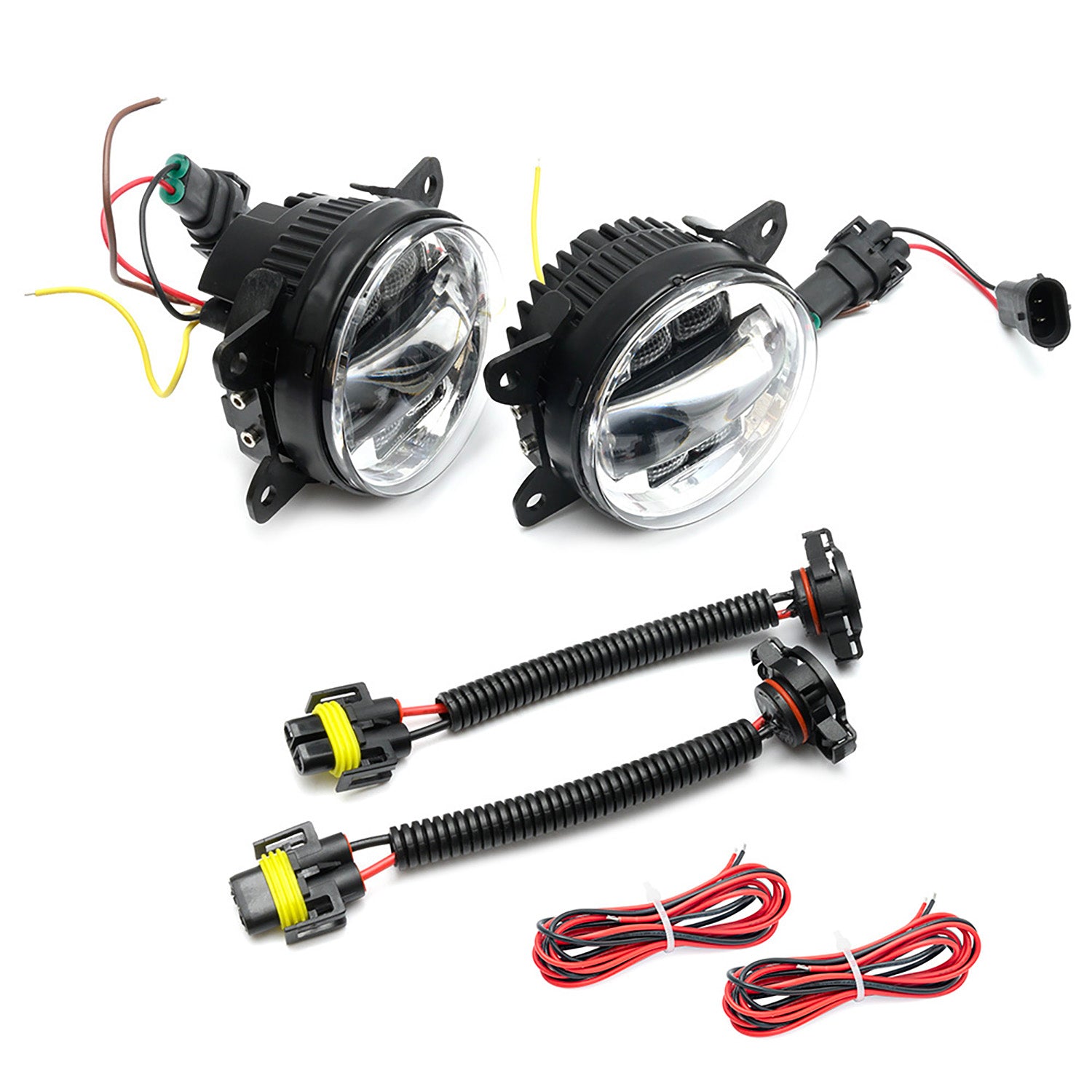 Clear Lens Switchback LED Front Bumper Fog Light Assembly For Peugeot and Citroen - NS Auto Lighting