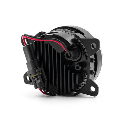 Smoked Lens White LED Front Bumper Fog Light Assembly For Jeep, Fiat, etc. - NS Auto Lighting