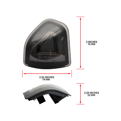 Smoked Lens Switchback LED Towing Mirror Turn Signal Lights For 2019-2023 Ram - NS Auto Lighting