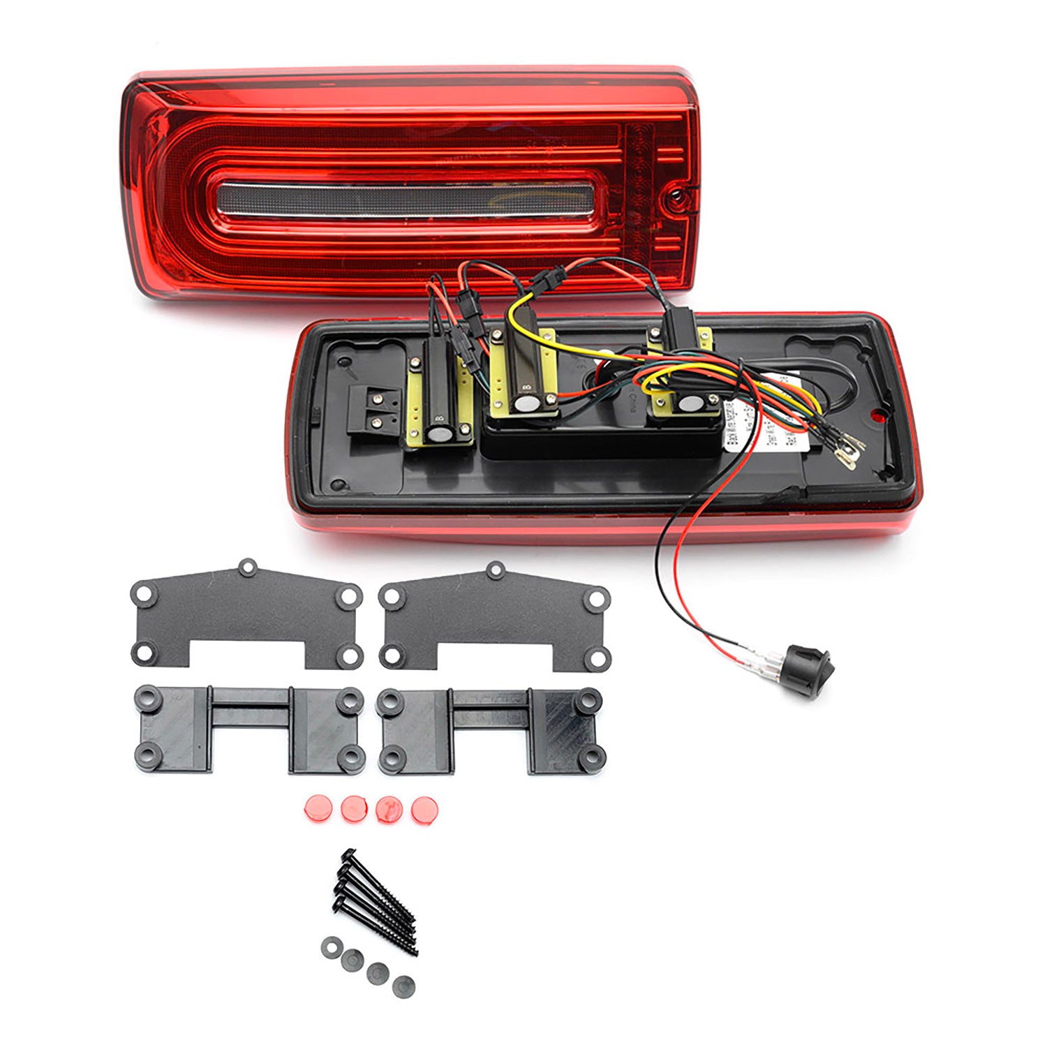 W463A Style Red Lens Dynamic LED Tail Light Assembly For 2002-2018 Mercedes Benz G-Class W463 - NS Auto Lighting