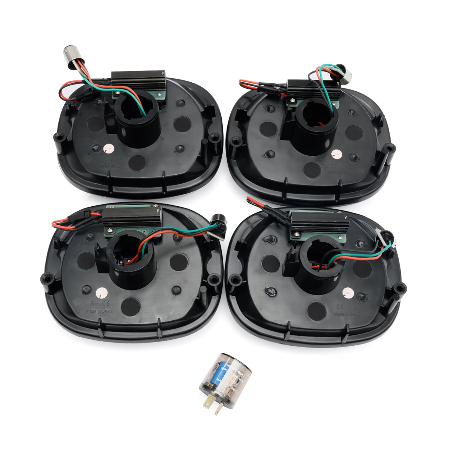 Smoked Lens LED Halo Tail Light Assembly For 1991-1996 Chevrolet Corvette C4 - NS Auto Lighting