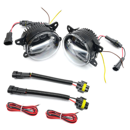 Smoked Lens Switchback LED Front Bumper Fog Light Assembly For Alfa Romeo, etc. - NS Auto Lighting