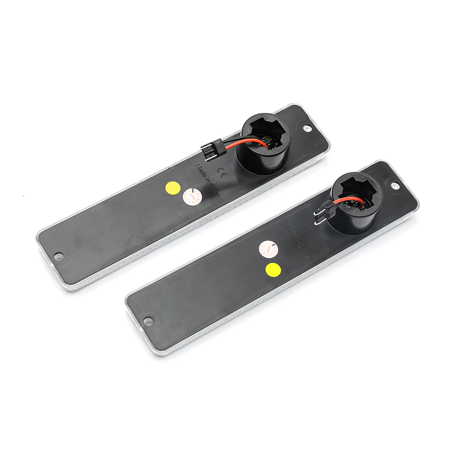 Clear Lens Amber LED Front Bumper Side Marker Lights For Jeep CJ Series, etc. - NS Auto Lighting