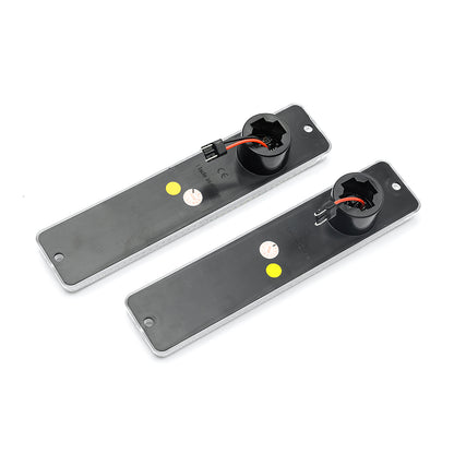 Clear Lens Amber LED Front Bumper Side Marker Lights For Jeep CJ Series, etc. - NS Auto Lighting